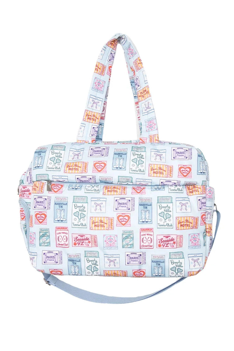 Traveling Matchbook Cover Weekender Bag