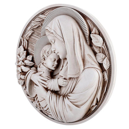 Maternal Grace Garden Round Plaque