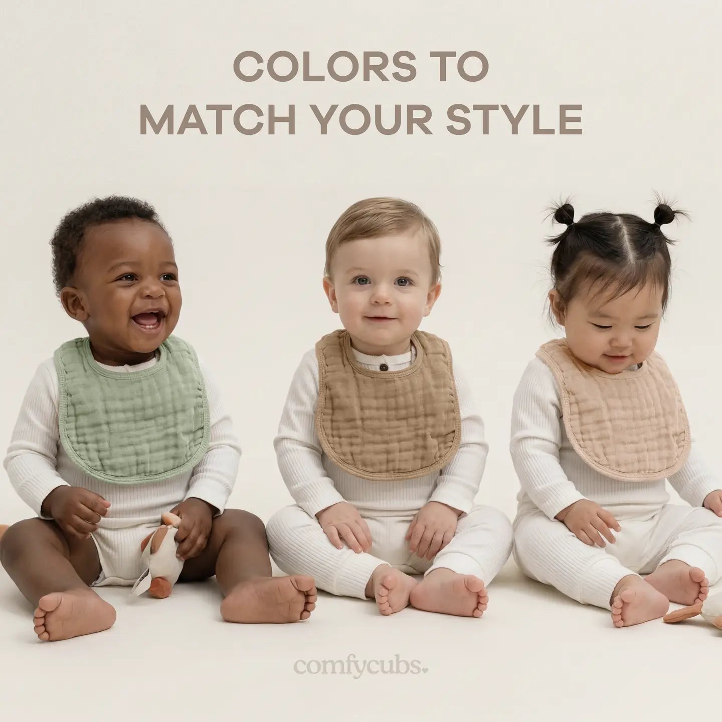 Comfy Cubs Muslin Cotton Baby Bibs