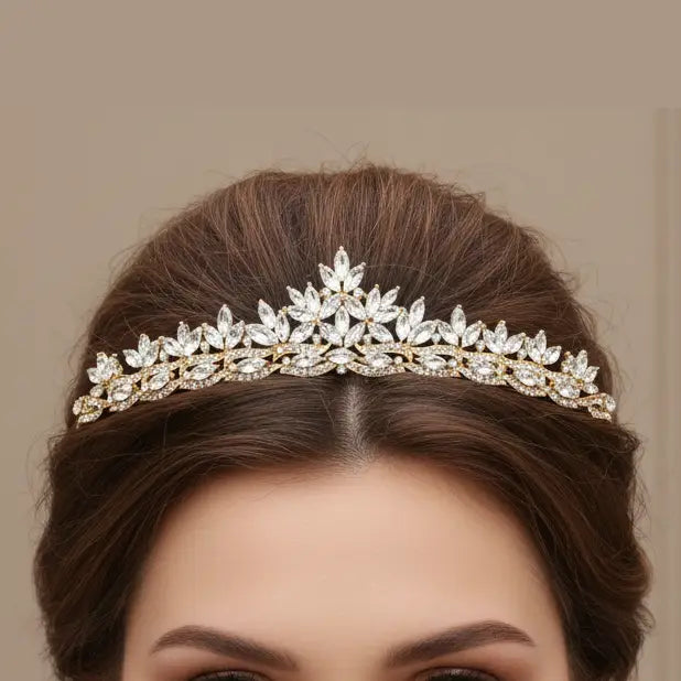 Royal Crystal Bridal Tiara - Silver - NY Gift Boutique