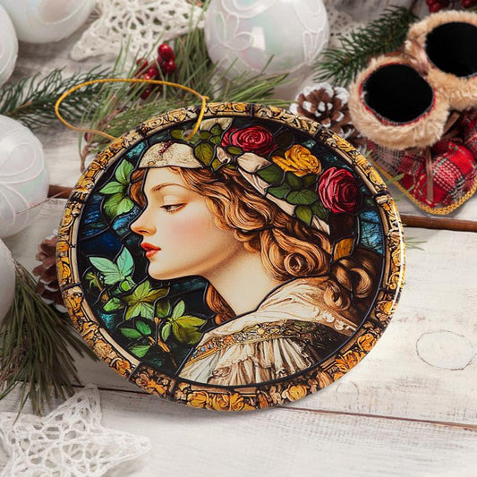 Artis, Renaissance Stained Glass Theme Ornament