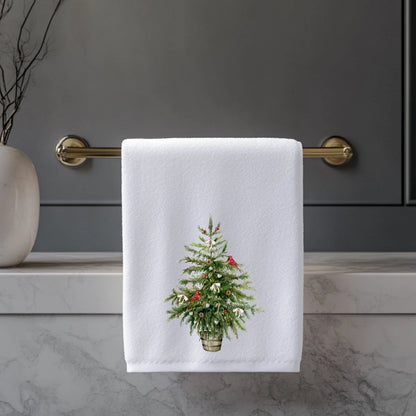 Farmhouse Christmas Tree Hand Towel