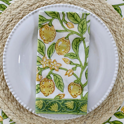 Lemons - Fabric Napkins Set of 4