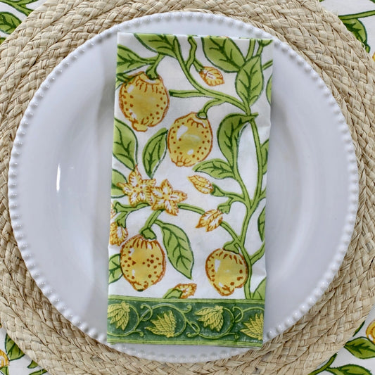 Lemons - Fabric Napkins Set of 4