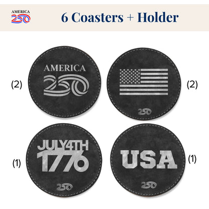 America 250™ Commemorative Coaster Set - Officially Licensed - NY Gift Boutique