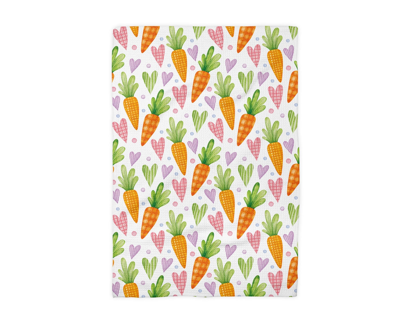 Easter Carrots Waffle Weave Towel