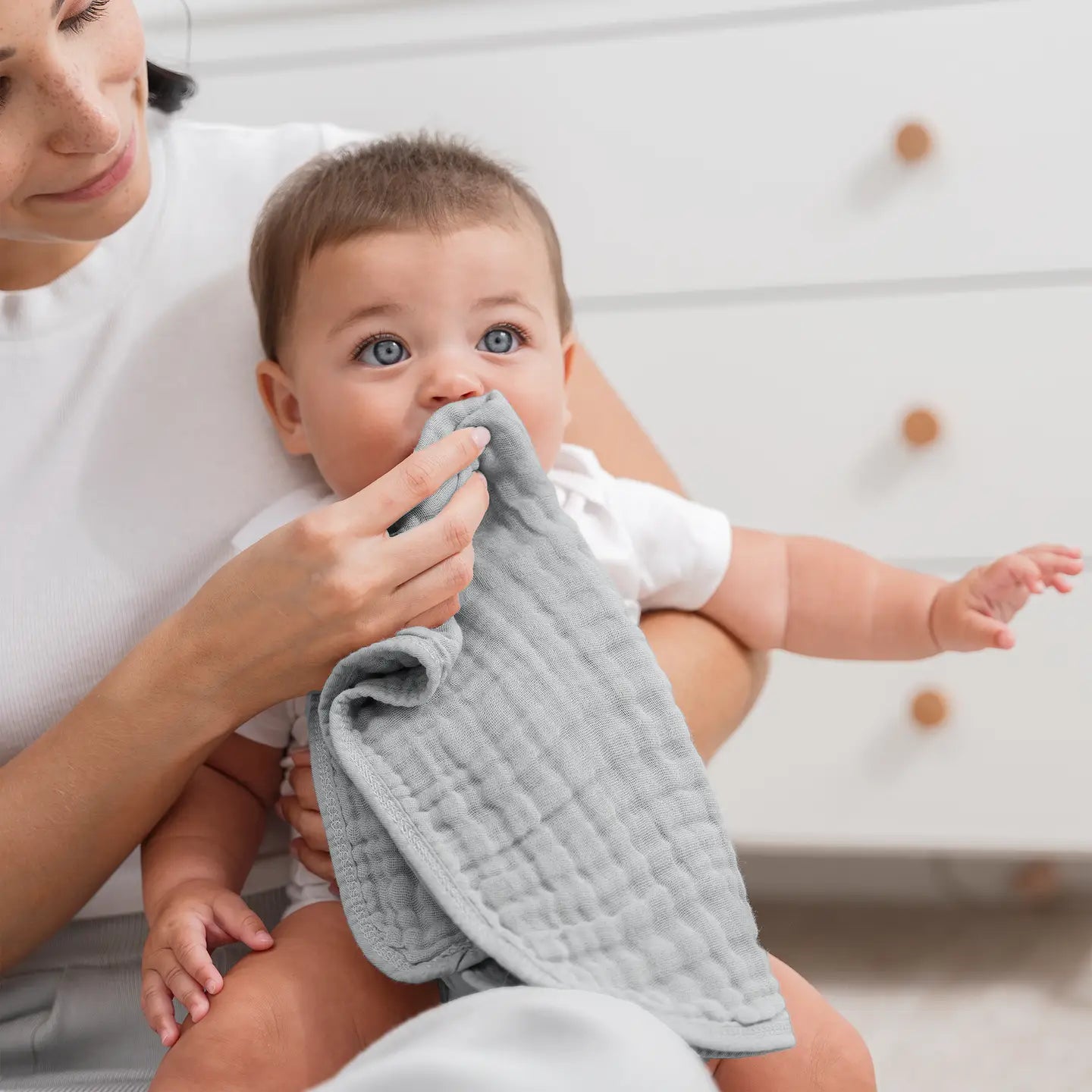 Comfy Cubs Muslin Burp Cloths, Pack of 6
