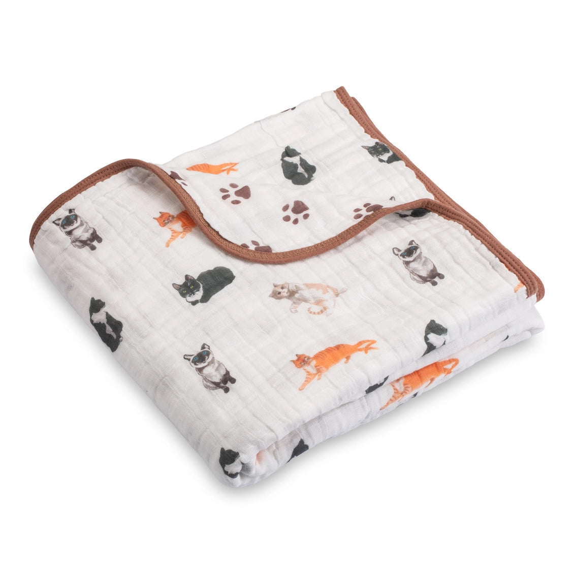 Here Kitty Kitty Baby Toddler Muslin Blanket