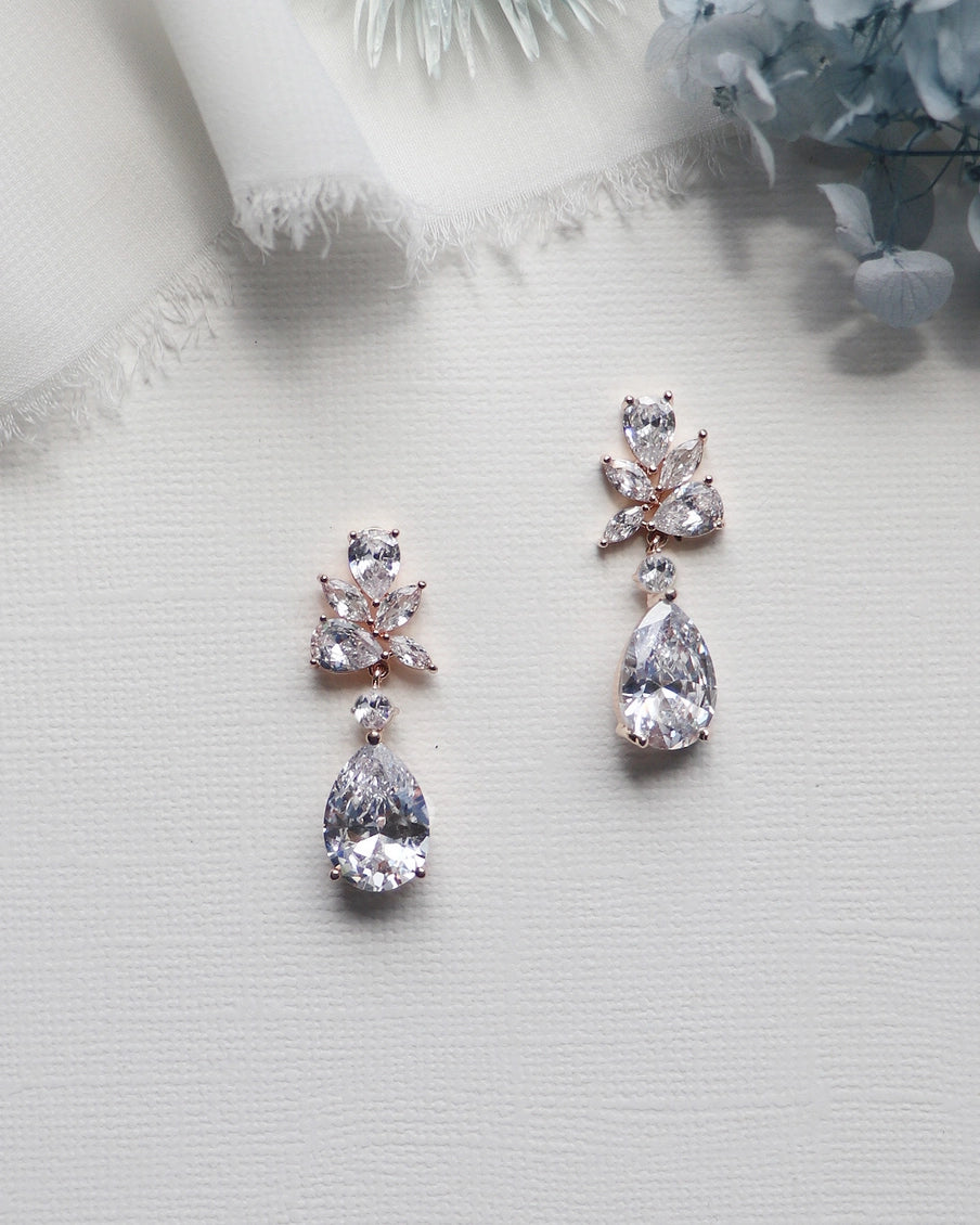 Natalia Cluster Cz Earrings - NY Gift Boutique