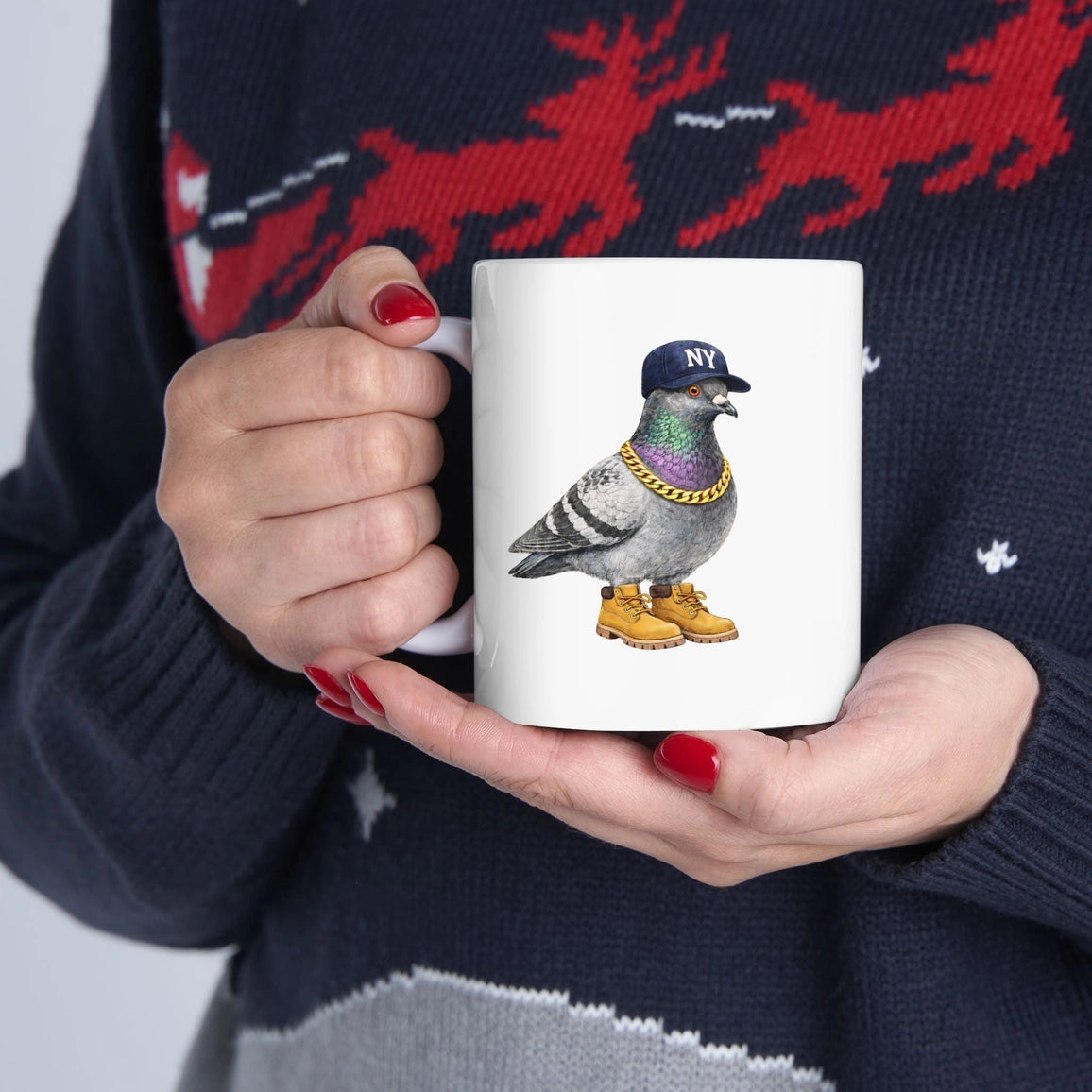 Bronx NY Pigeon Ceramic Coffee Mug