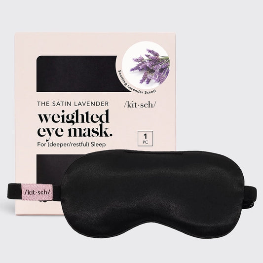 Weighted Satin Eye Mask- Lavender