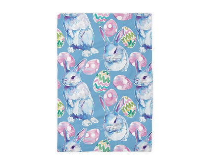 Blue Easter Bunny Spring Egg Waffle Weave Towel - NY Gift Boutique
