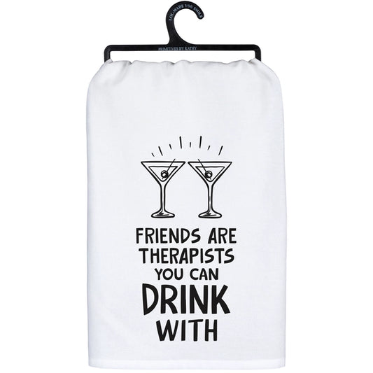 Friends are Therapists Kitchen Towel