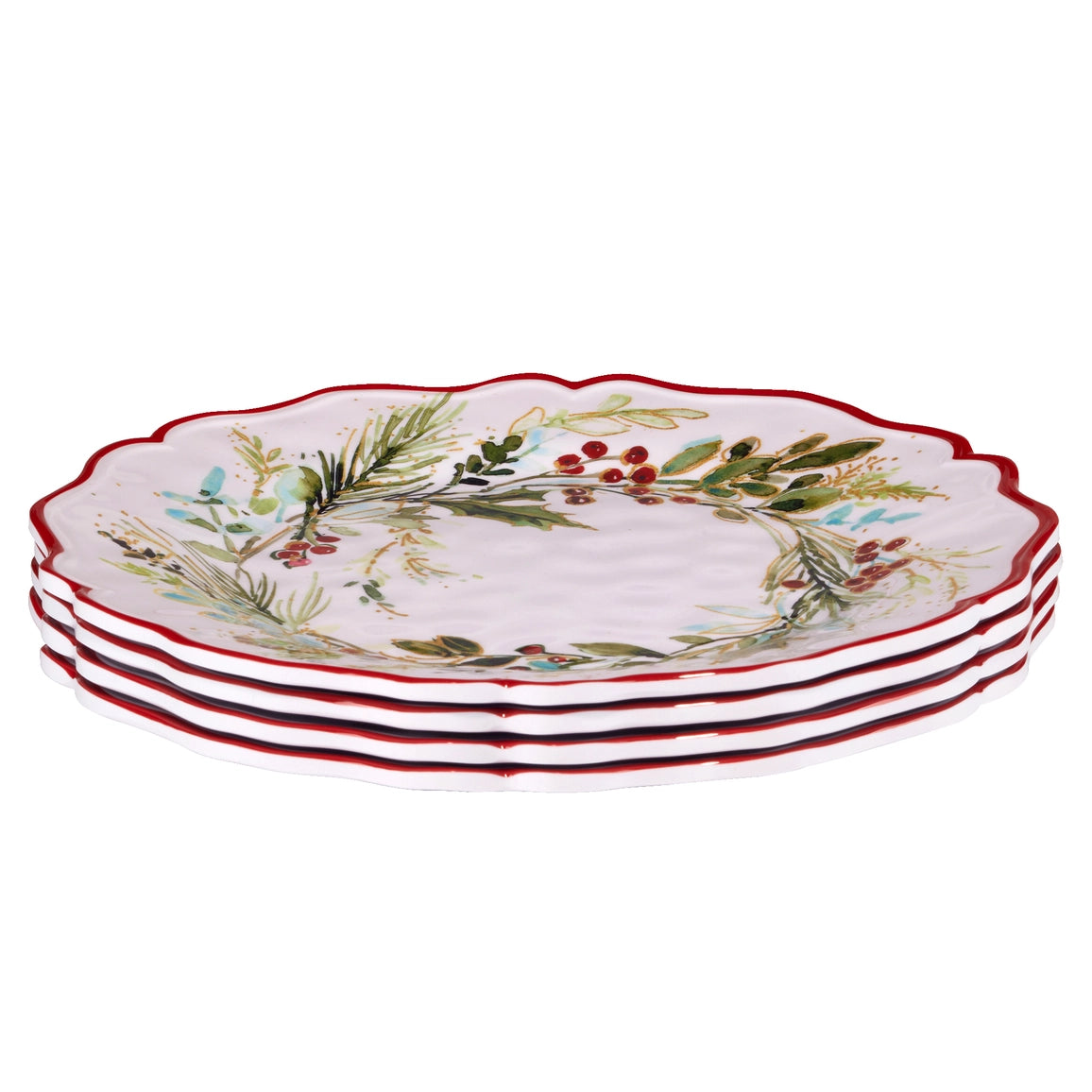 Christmas Gatherings Melamine Dinner Plate 11" Set of 12