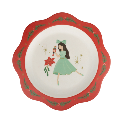Nutcracker Bamboo Plate Set