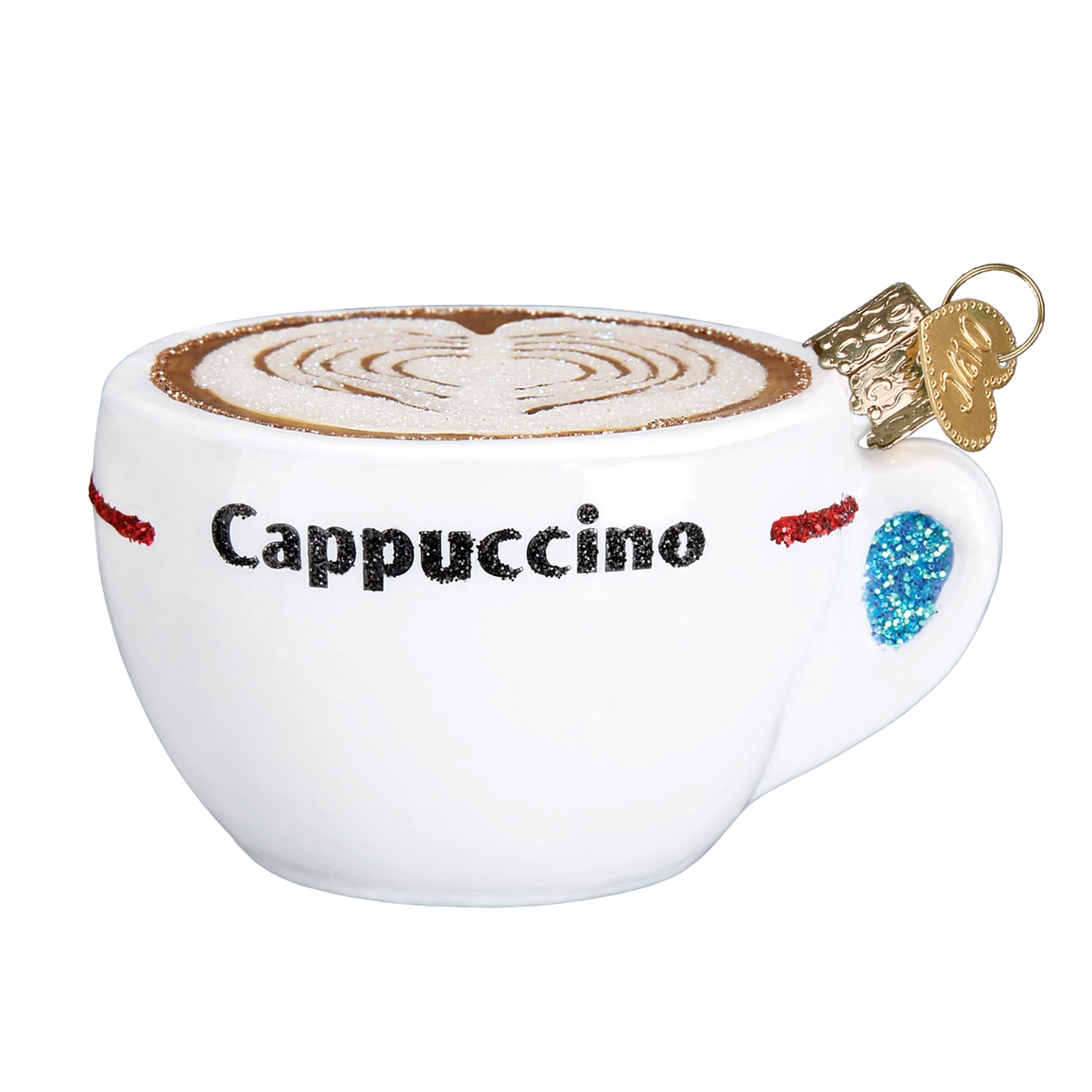 Cappuccino Blown Glass Ornament