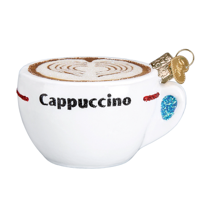 Cappuccino Blown Glass Ornament