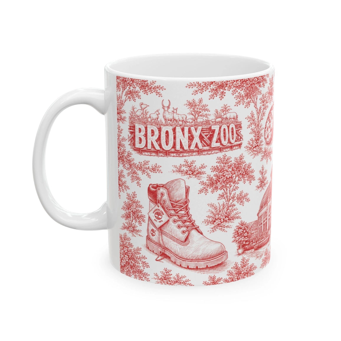 Bronx Toile De Jouy Chinoiserie Ceramic Mug