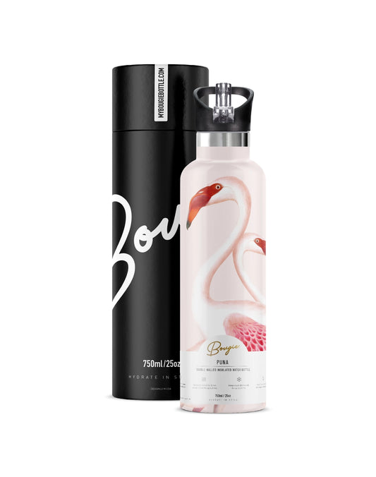 Puna | Flamingo Nostalgia 25 oz Insulated Water Bottle