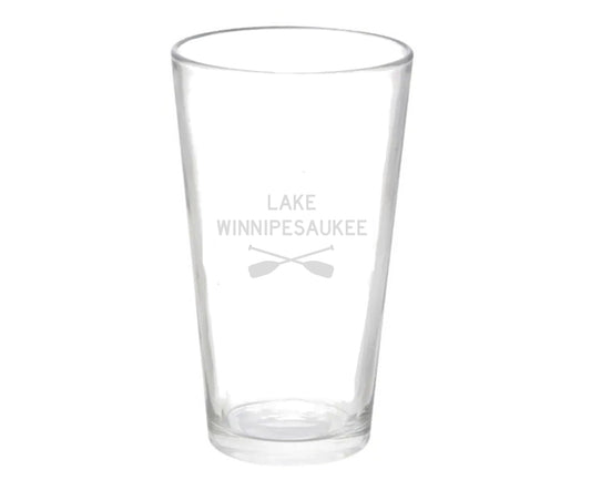 Custom Lake Pint Glass Set of 2