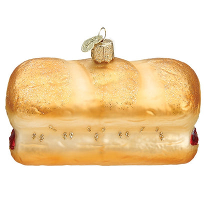 Meatball Sandwich Glass Ornament