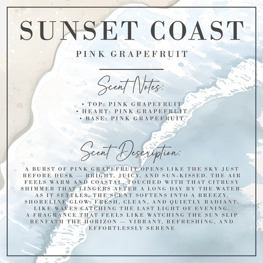 Sunset Coast  Pink Grapefruit Candle - Signature Collection