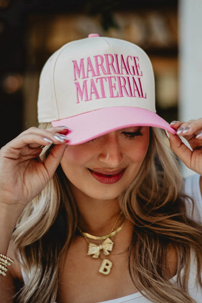 Marriage Material Two-Toned Trucker Hat