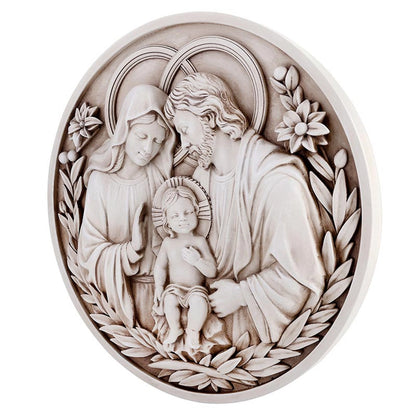 Holy Family Round Plaque
