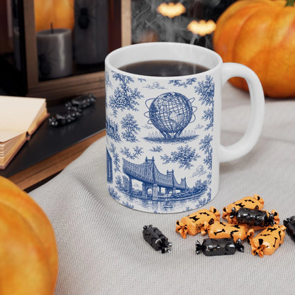 Queens Toile De Jouy Chinoiserie Ceramic Mug