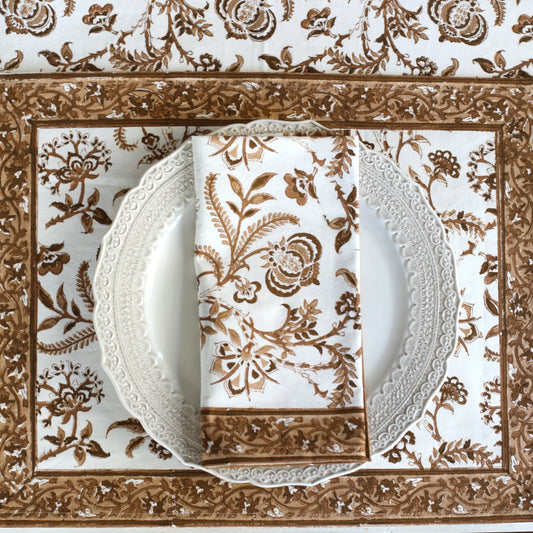 Lilibet Mocha - Placemat Set of 4