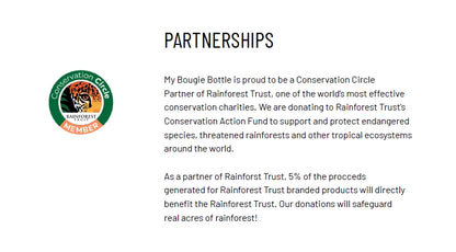 Rainforest Trust | Animal Jungle 25oz Insulated Water Bottle