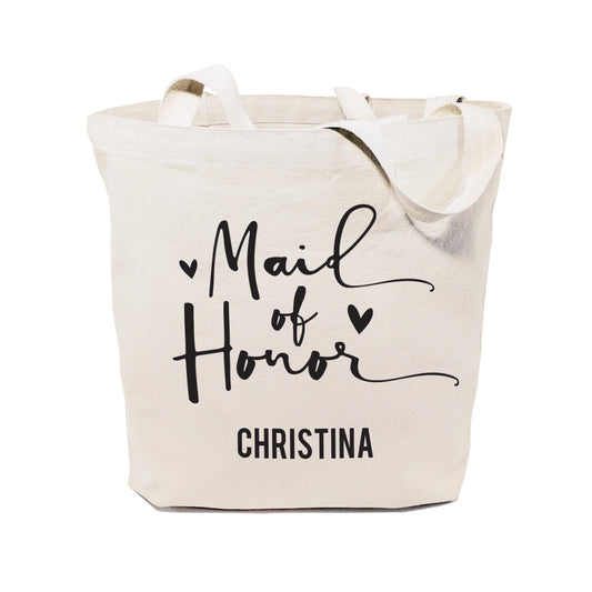 Maid of Honor Personalized Canvas Tote Bag