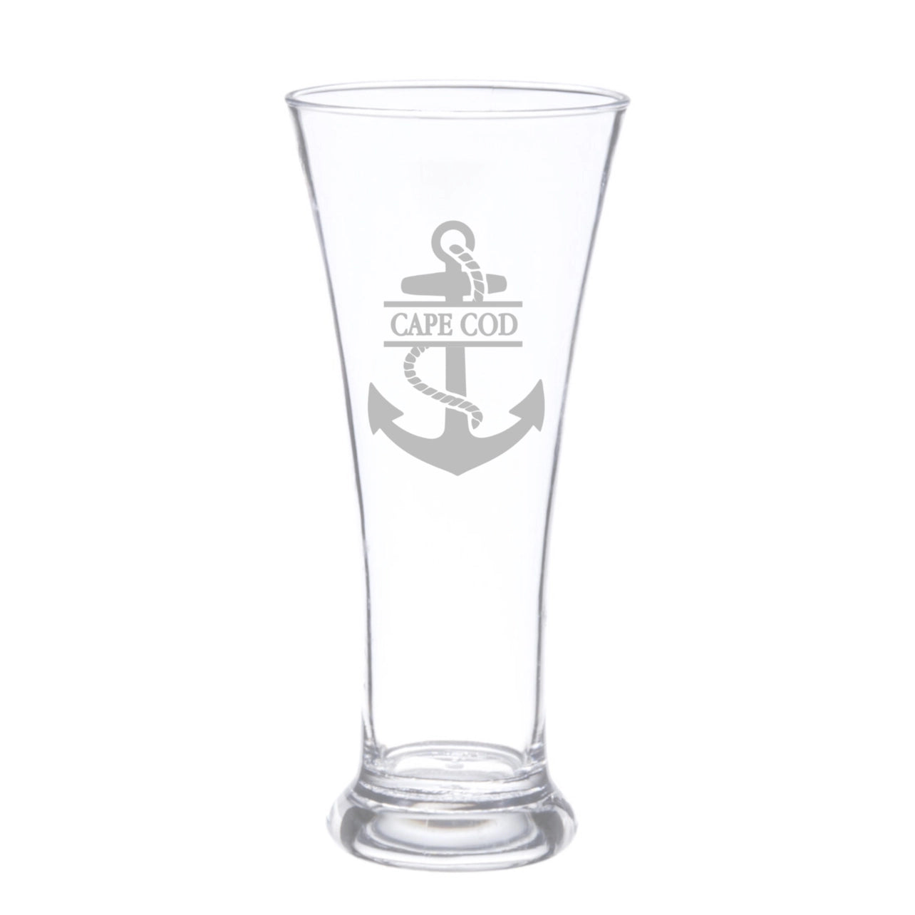 Custom Town & Anchor Pilsner Glass Set of 4
