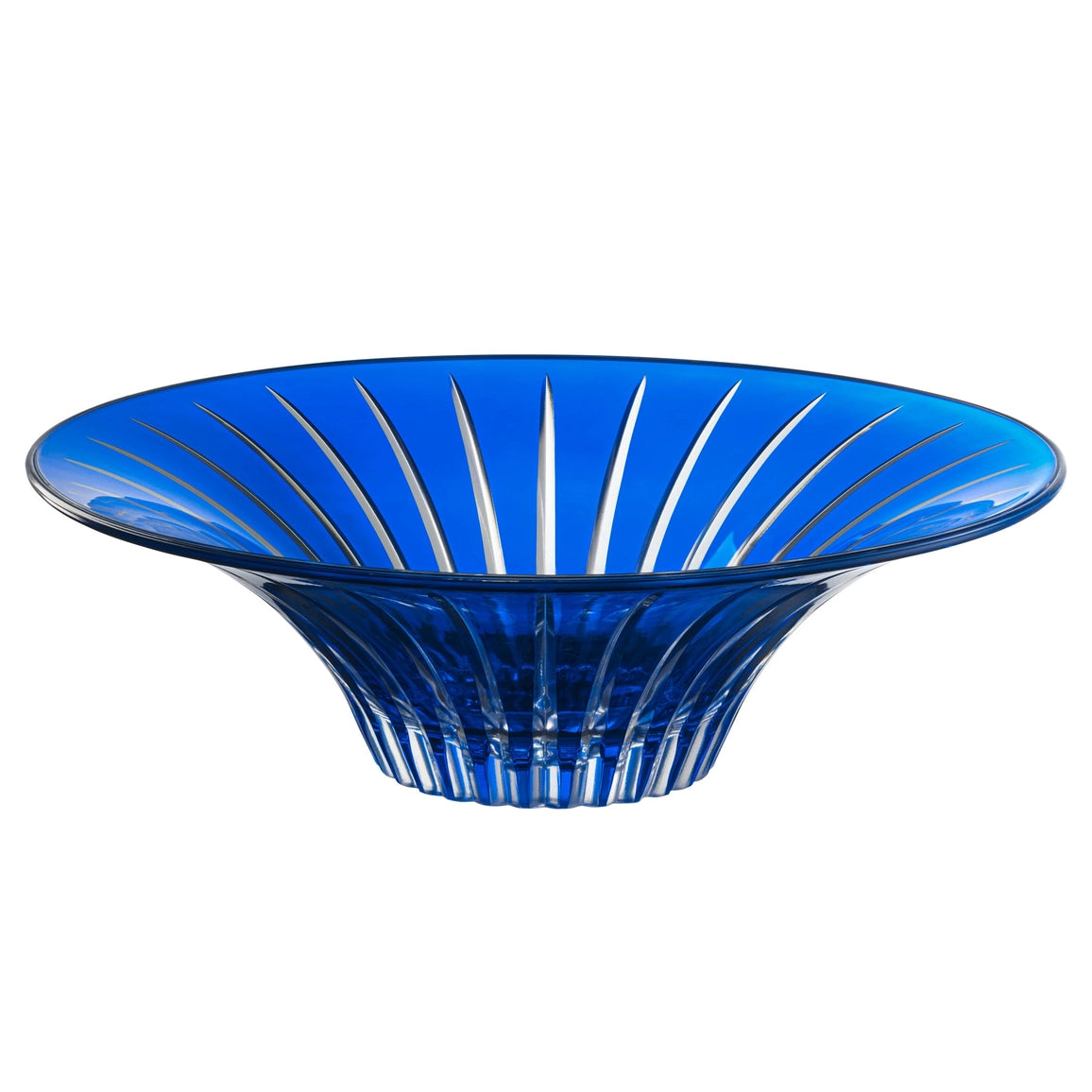 Onyx Blue Glass Centerpiece Bowl