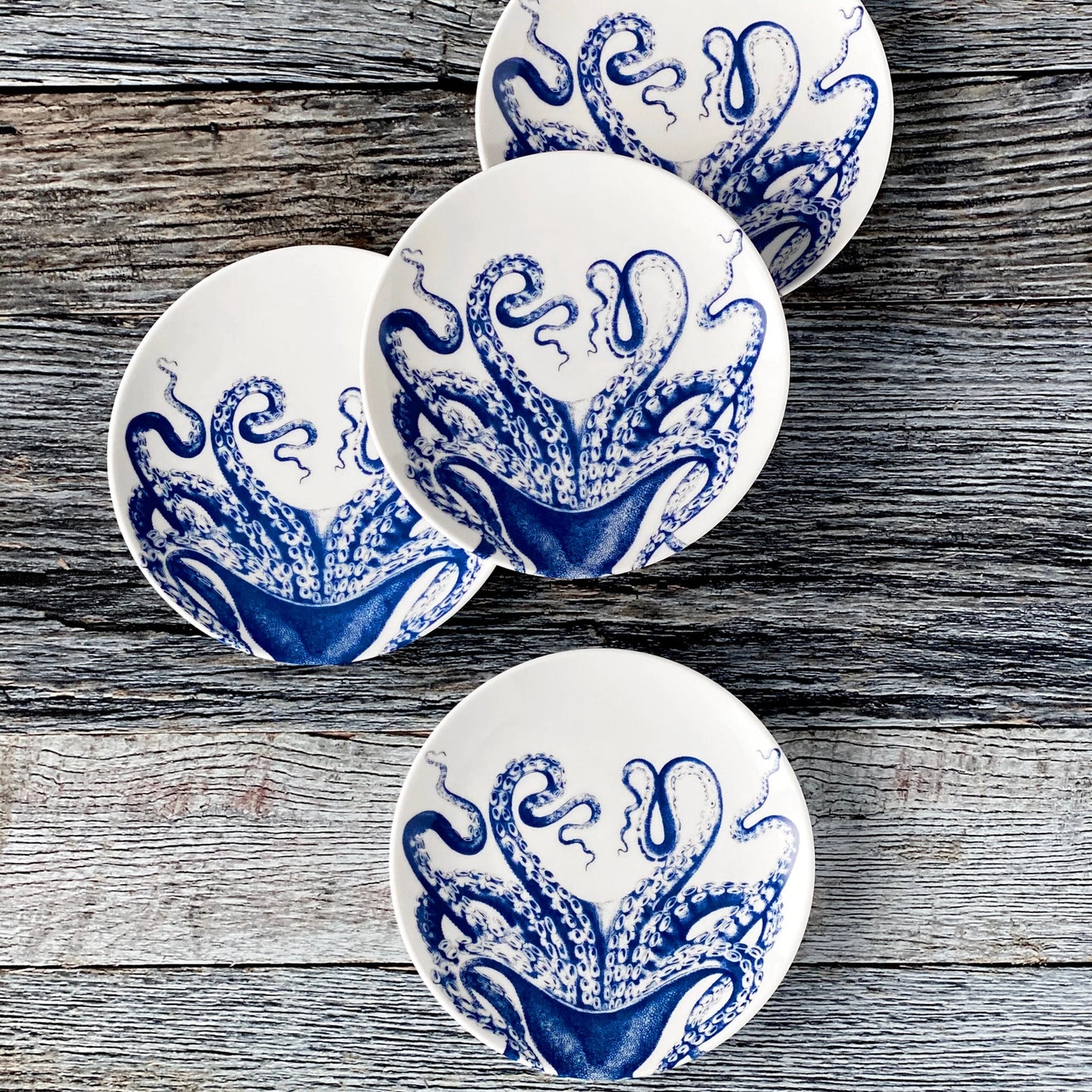 Lucy the Octopus Small Plates, Set of 4