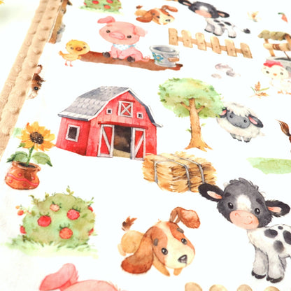 Farm Animals - Minky Blanket