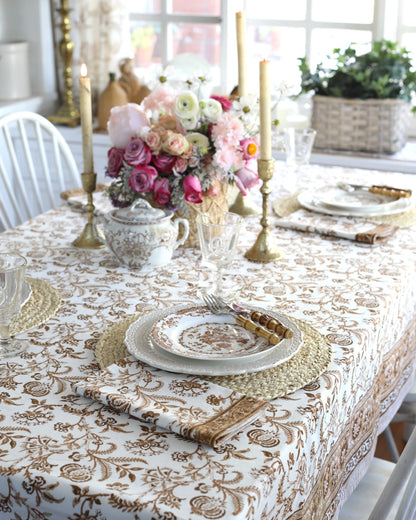 Lilibet Mocha- Tablecloth