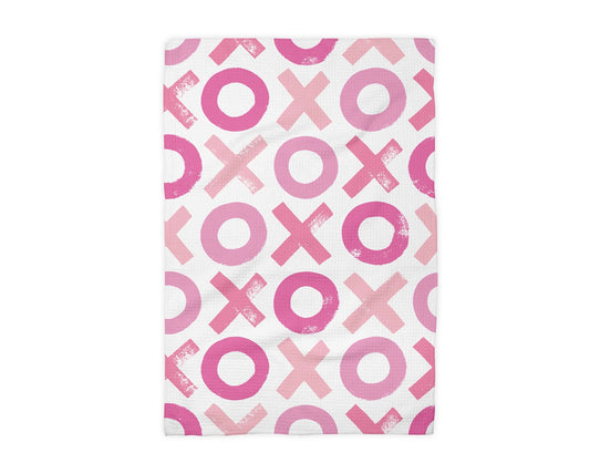 Valentine Heart Xoxo Kitchen Waffle Towel