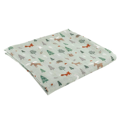 Swaddles with Plush Rattle - Woodland
