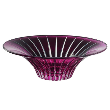 Onyx Amethyst Glass Centerpiece Bowl