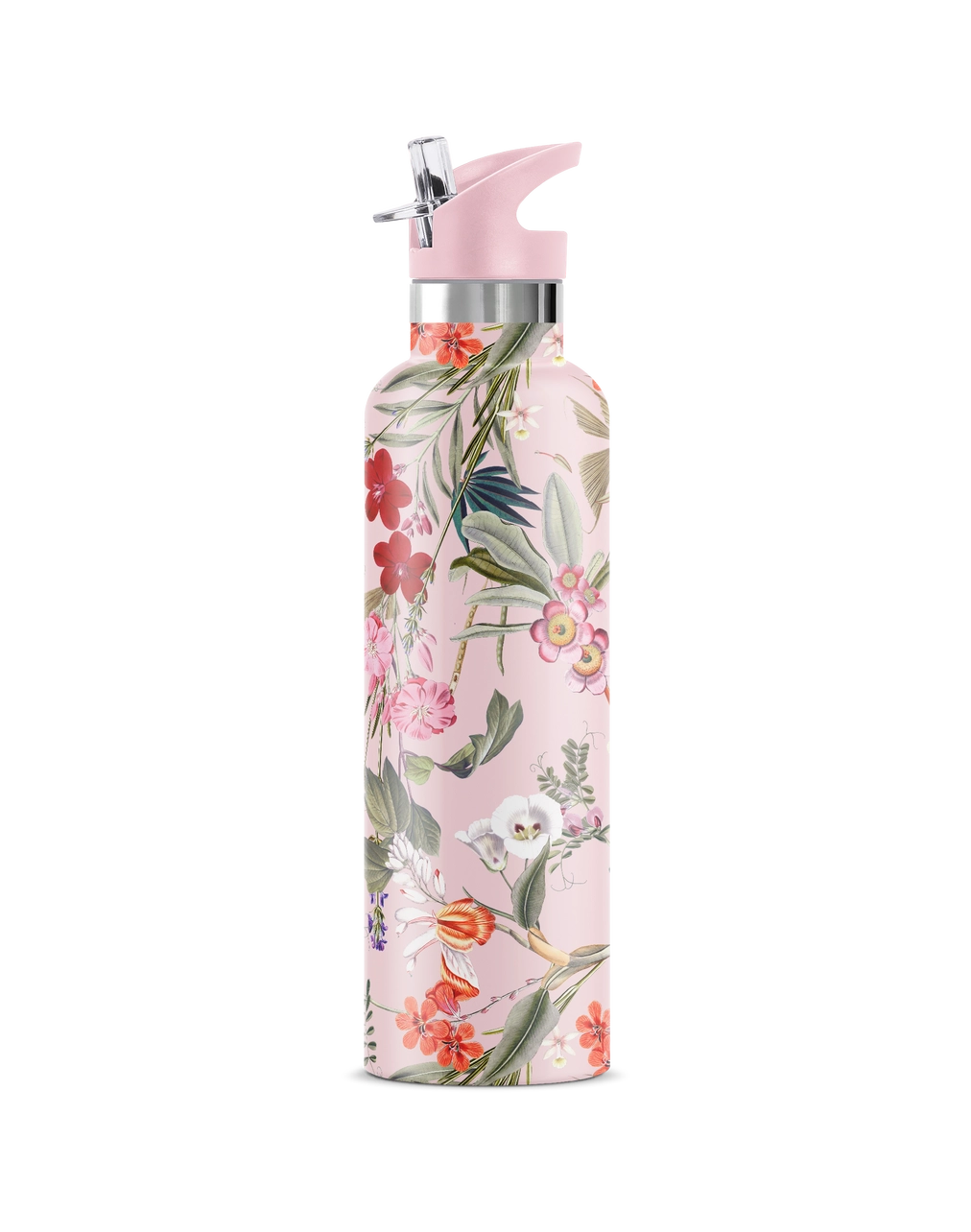 Les Pritemps Spring Floral 25 oz Insulated Water Bottle