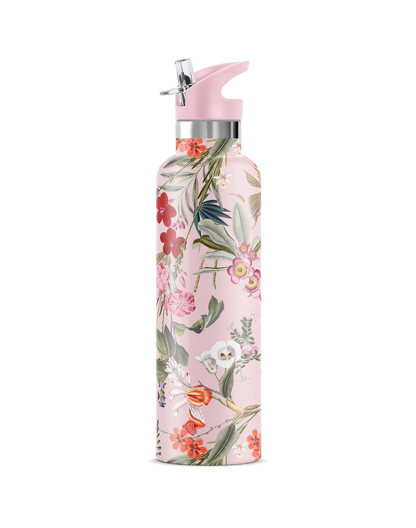 Les Pritemps Spring Floral 25 oz Insulated Water Bottle