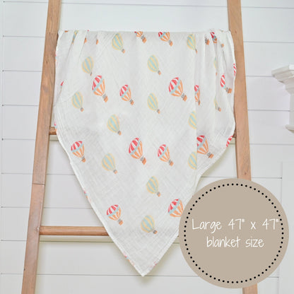 The Sky Is the Limit Baby Muslin Blanket - NY Gift Boutique