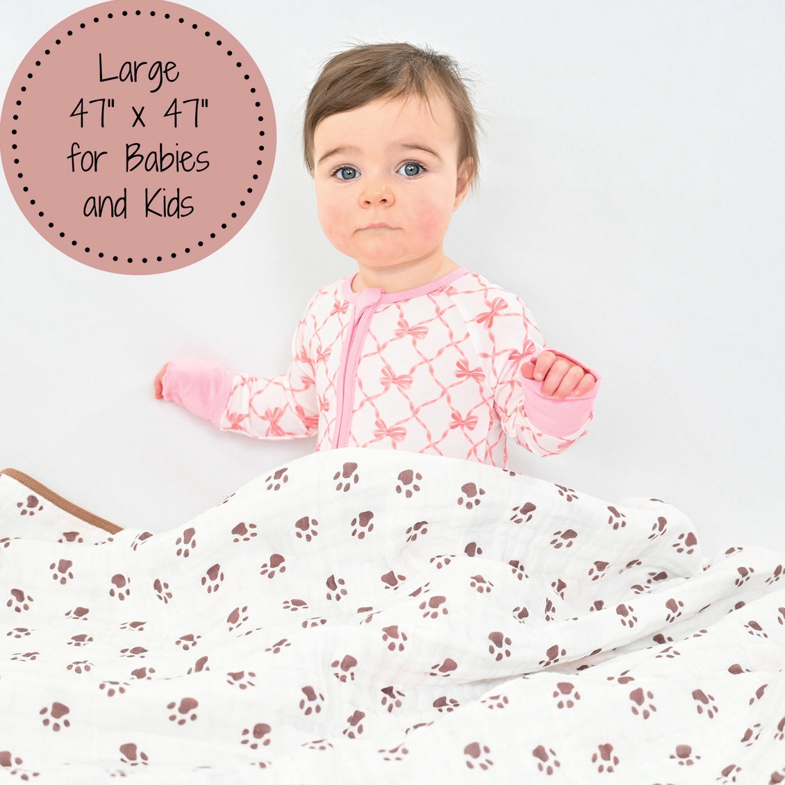 Here Kitty Kitty Baby Toddler Muslin Blanket