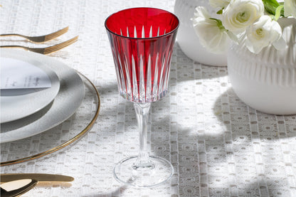 Onyx Red Wine Glass Ruby, 10 oz. Set of 6 -By Barski