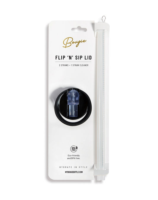 Flip ‘N’ Sip Lid Multi Colors | 2 Straws + 1 Cleaner