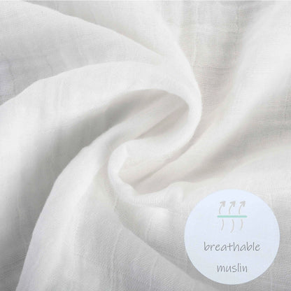 Beautiful Bows Baby Muslin Swaddle Blanket
