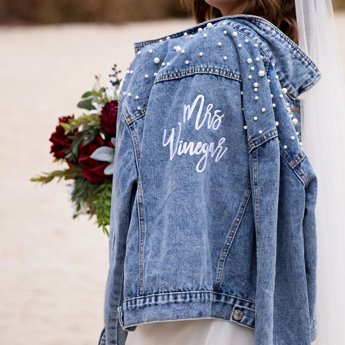 Classic Pearl Studded Jacket - NY Gift Boutique