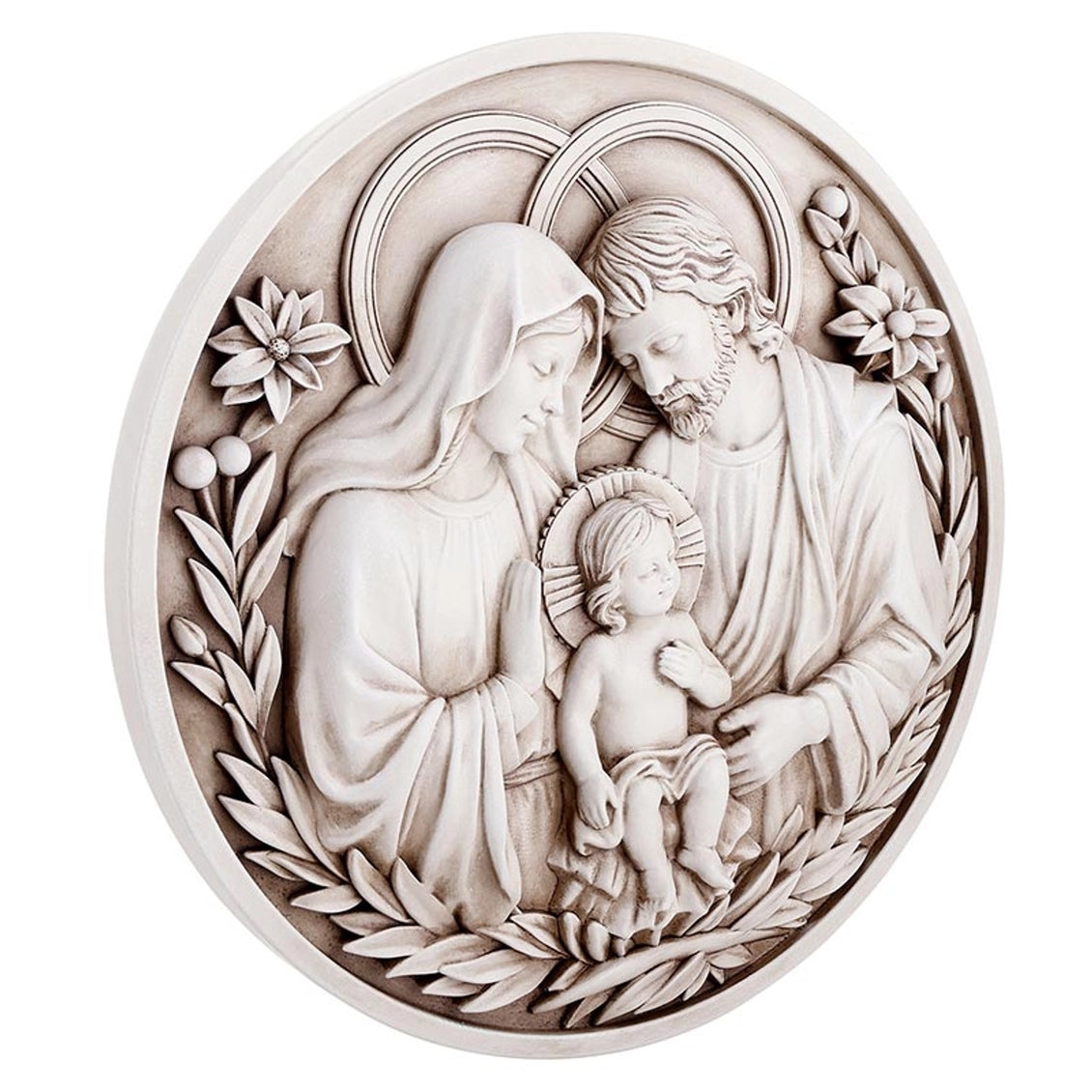 Holy Family Round Plaque