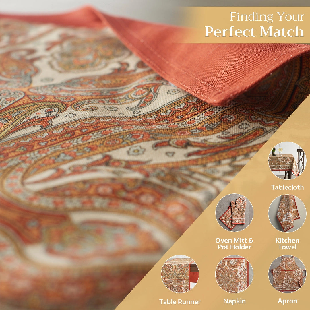 Kashmir Paisley - Placemats 100% Cotton 13" X 19" - Set of 4